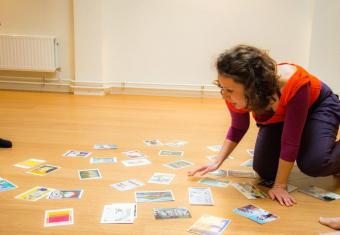 Katerina teaching a workshop